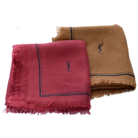 ysl black cashmere scarf|Women's Saint Laurent Scarves & Wraps .